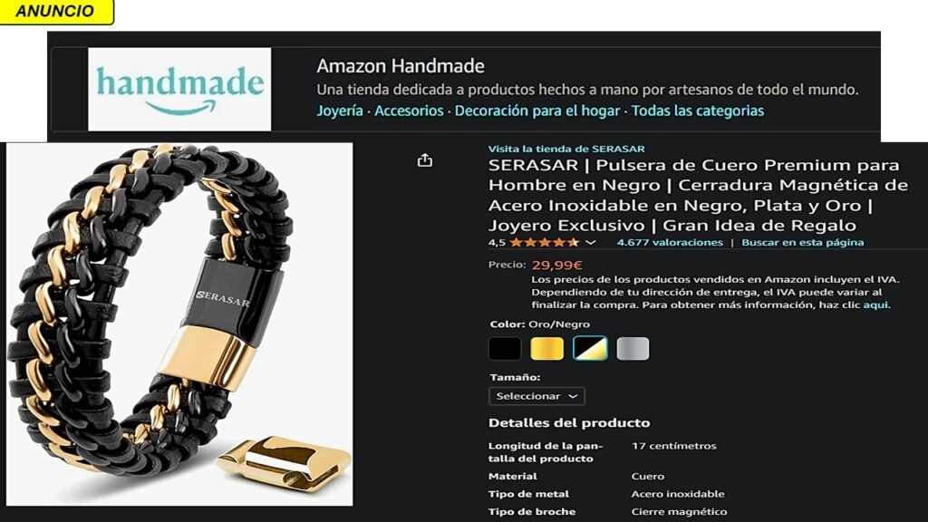 handmade-serasar-pulsera-de-cuero-amazon